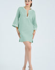 Fanm Mon Kubra Dress in Sage Leaf