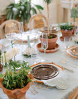 CRETE BLUE SCALLOPED RECTANGULAR TABLECLOTH