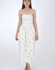 Rozie Linen Dress, Front View.