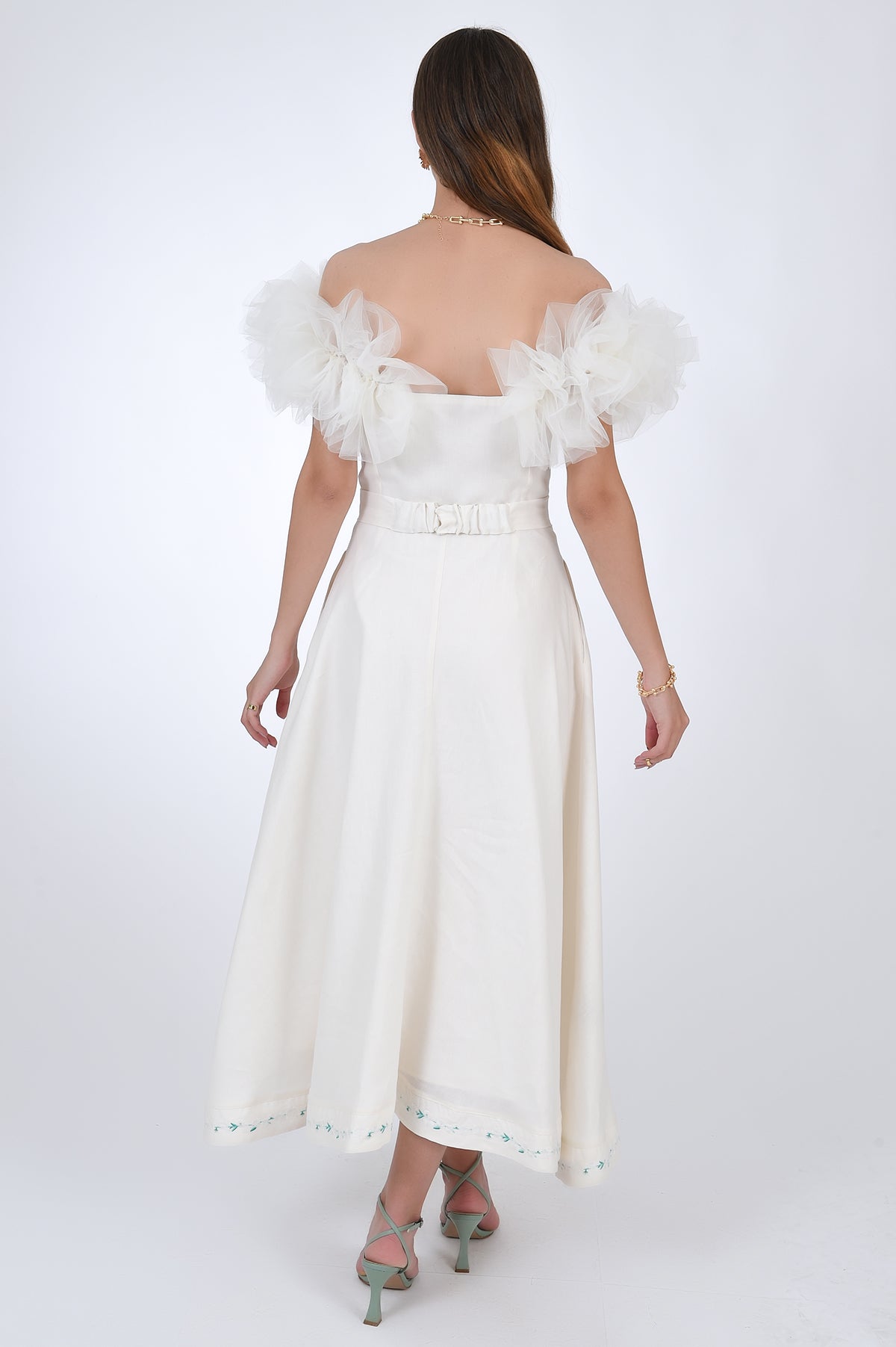 AFYON TULLE DRESS | FANM MON S / Geranium Pink
