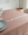 CRETE BROWN RECTANGULAR TABLECLOTH