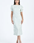 Quinn Short Bubble Sleeve Midi Dress By Fanm Mon (Wombman Collection)