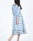 Back View of the Souci Midi Dress By Fanm Mon