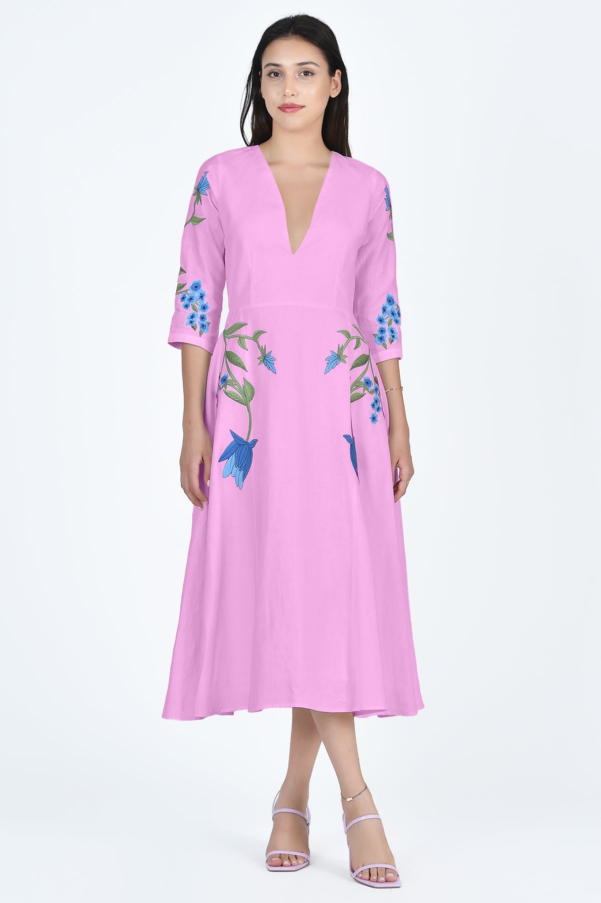 Fanm Mon Dress Veronica in Lilac
