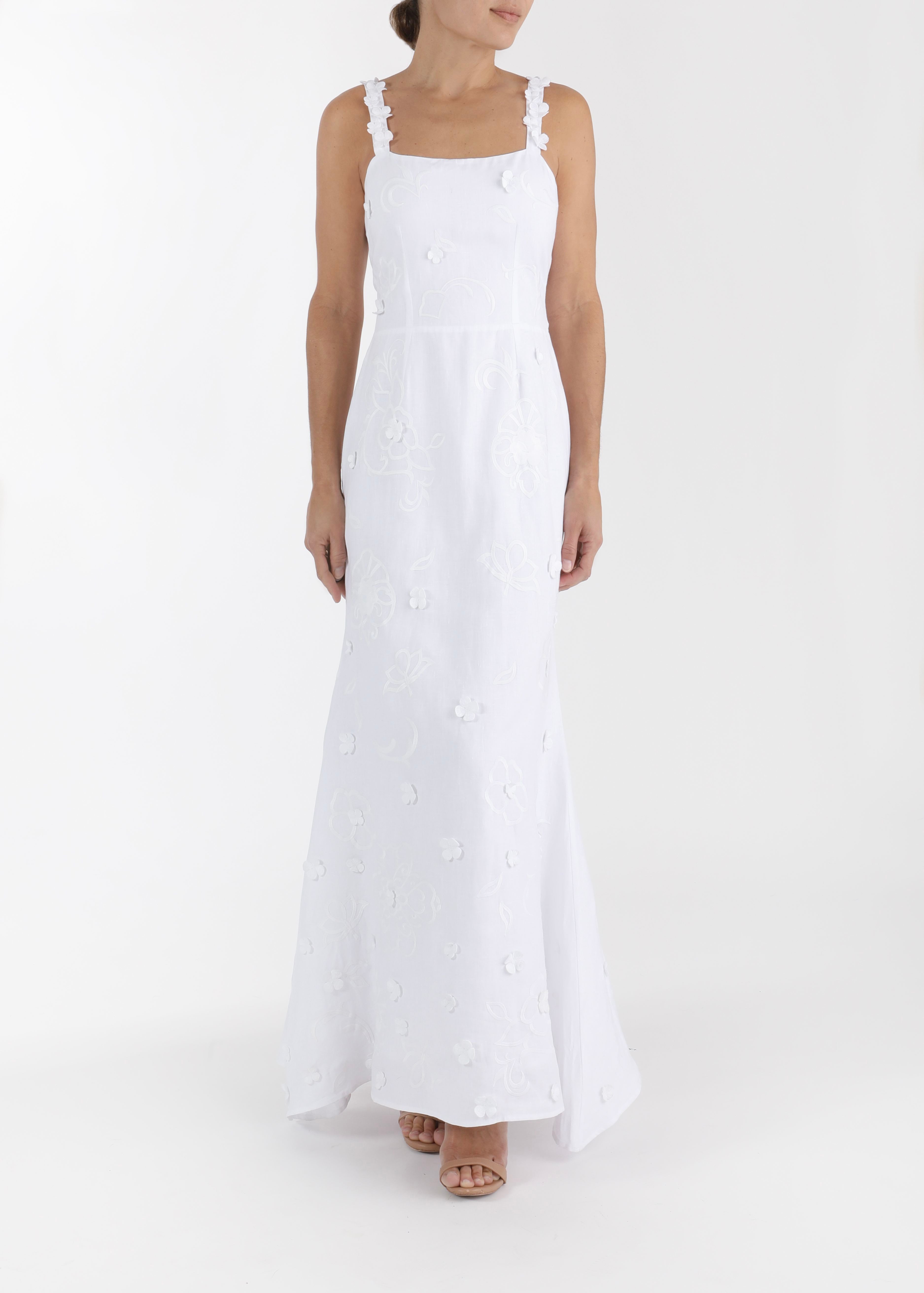 ALEXANDRA DRESS | FANM MON x OVER THE MOON XXS / White