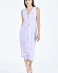 Belinda Sleeveless Ruffle Dress In Lilac By Fanm Mon (Wombman Collection)