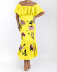 Fanm Mon and Over the Moon Bright Yellow Clarissa Dress