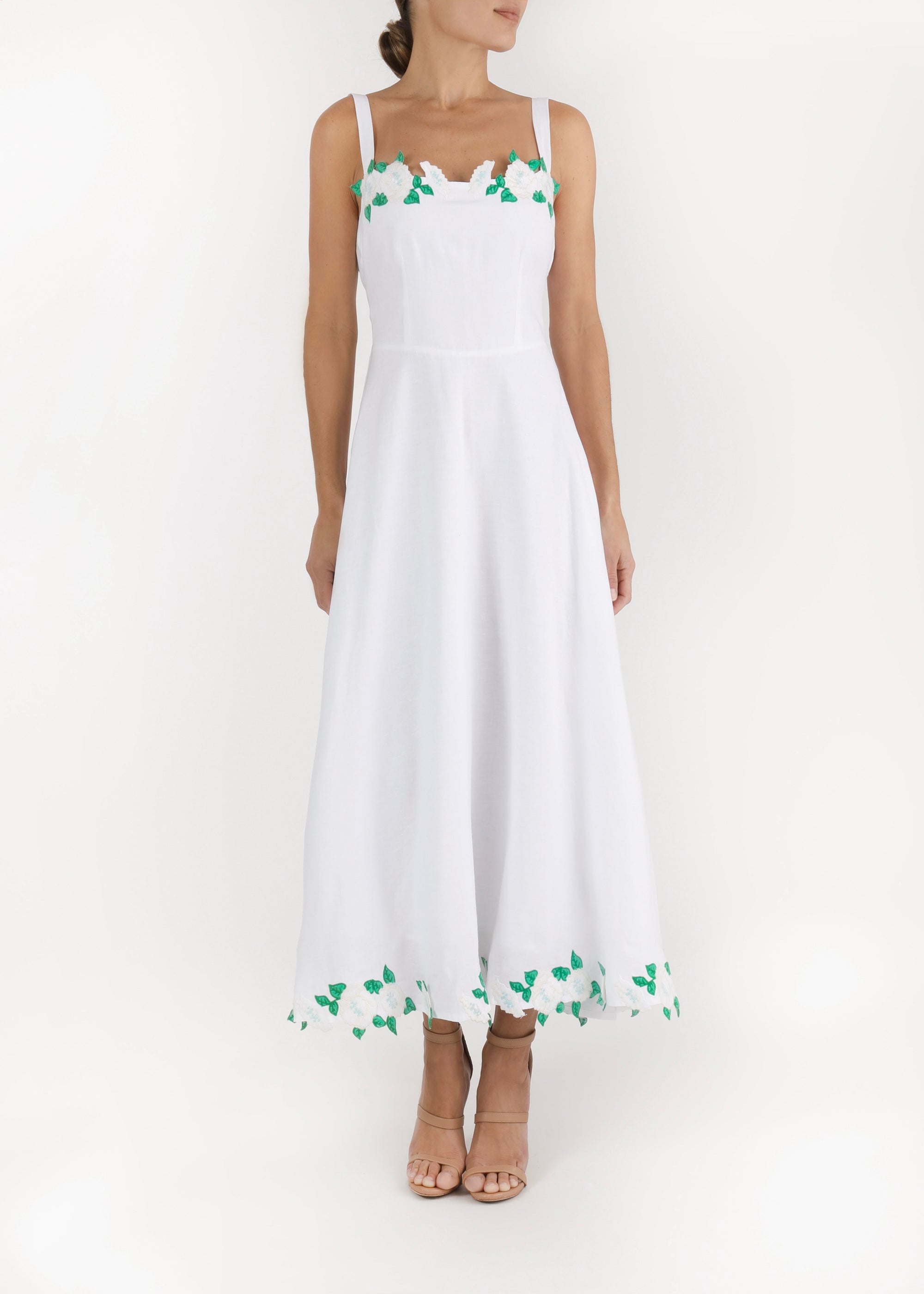 Fanm Mon x OTM Carlista Midi White Dress