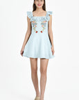 Irene Dress In Light Lagoon