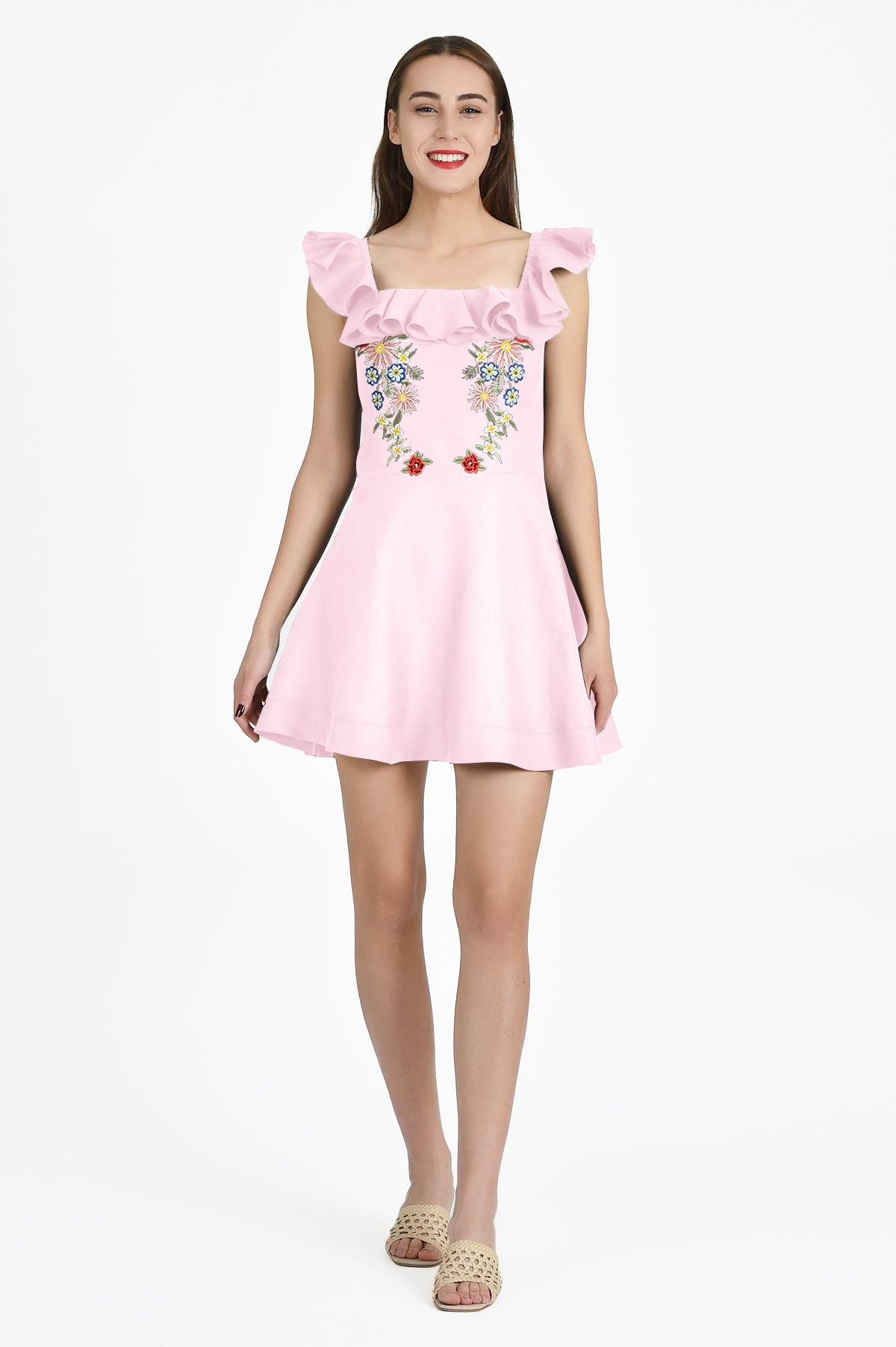 Irene Dress in Light Pink
