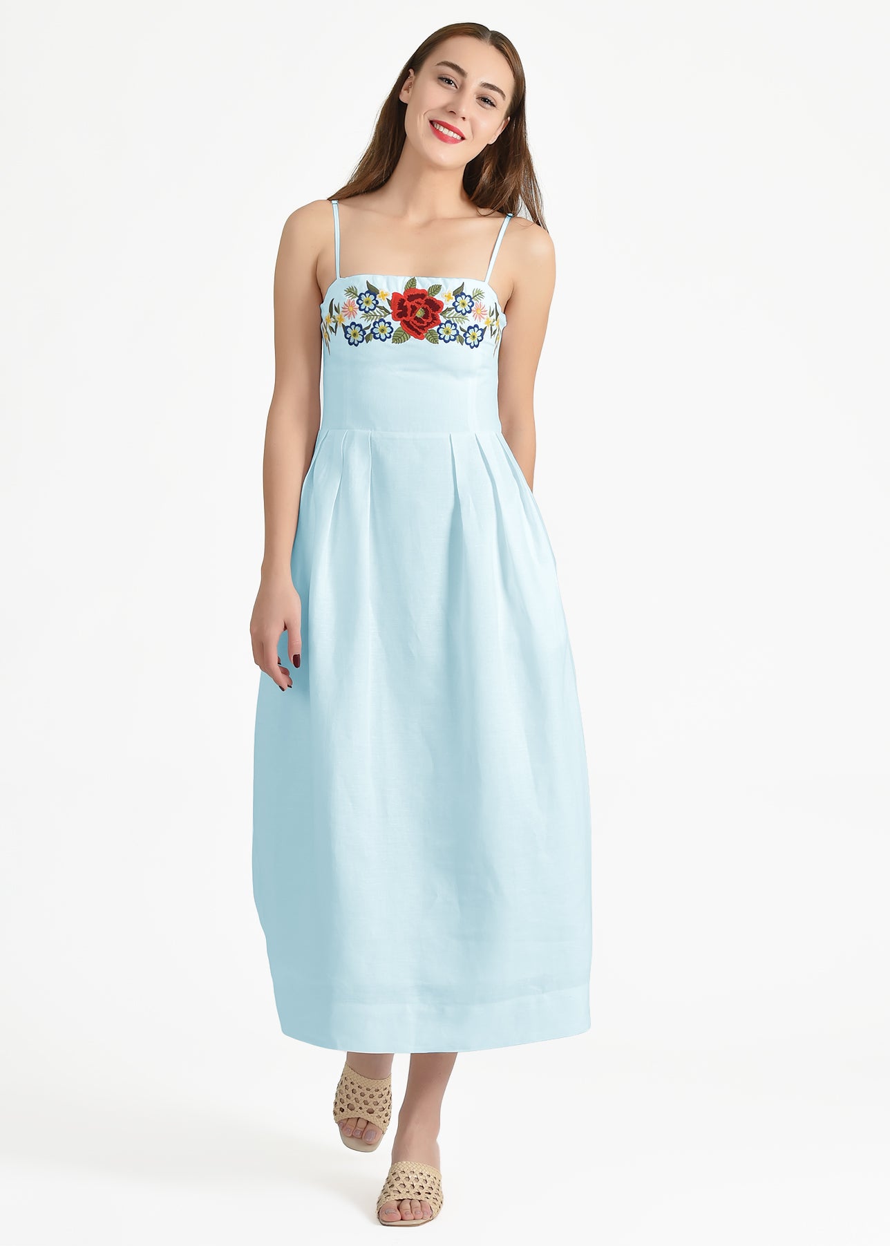 Loadis Dress in Light Lagoon