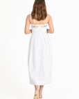 Back View of the Loadis Dress in White