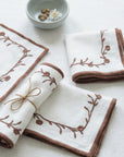 FLORAL VINE COCKTAIL NAPKINS (Set of 4)
