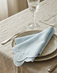 BLUE FLORAL DINNER NAPKINS (Set of 4)