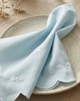 BLUE FLORAL DINNER NAPKINS (Set of 4)