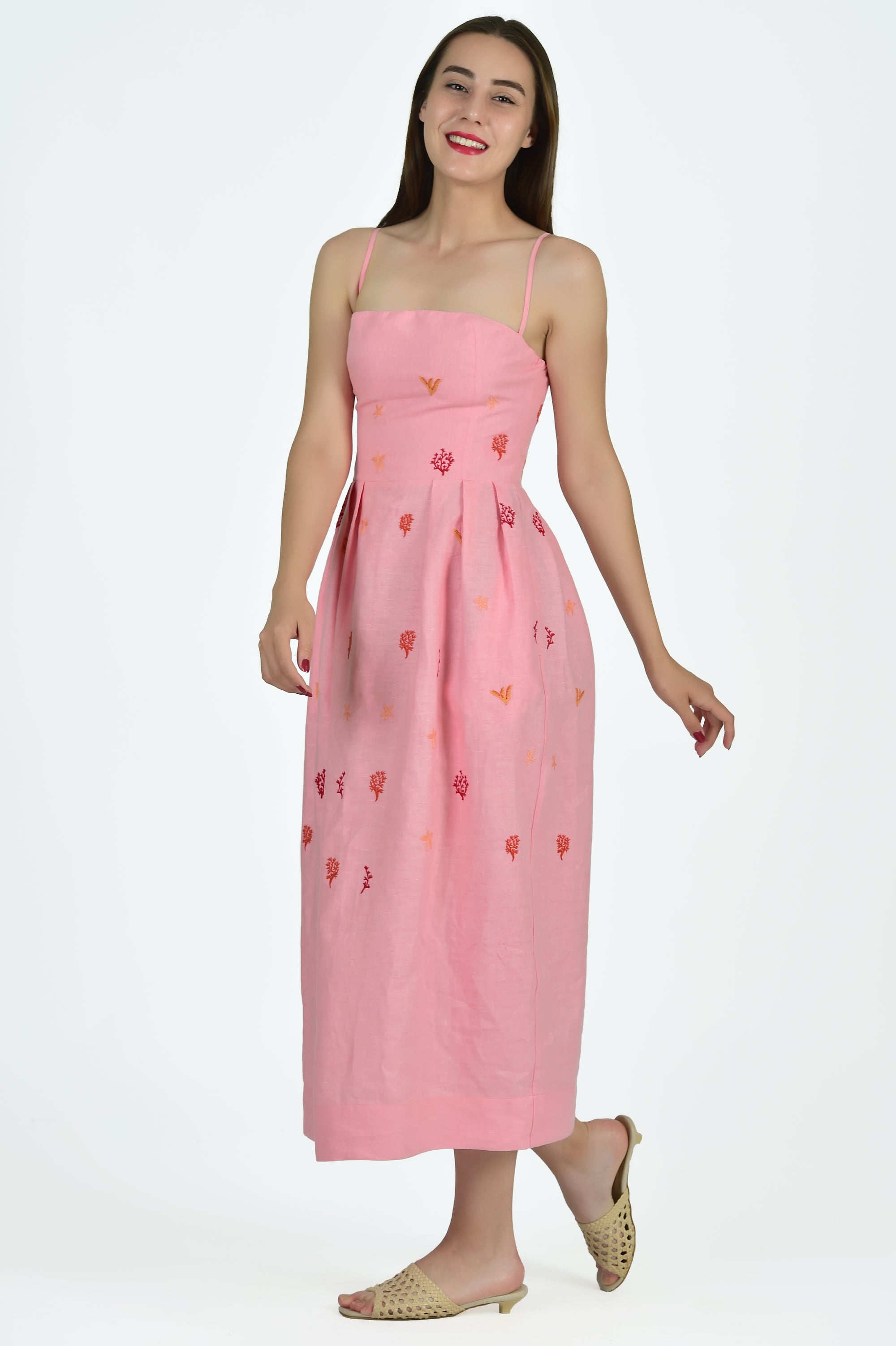 Side View of the Fanm Mon x Liz Adams Collaboration Emily Dress