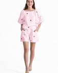 Lizzie Short Set in Light Pink