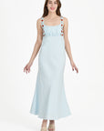Lulu Dress with Floral Embroidery Details