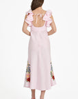 Back View of the Lyndie Dress in Light Pink