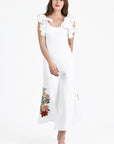 Lyndie Dress in White 100% Cotton