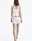 Back View of the Malia Dress in White