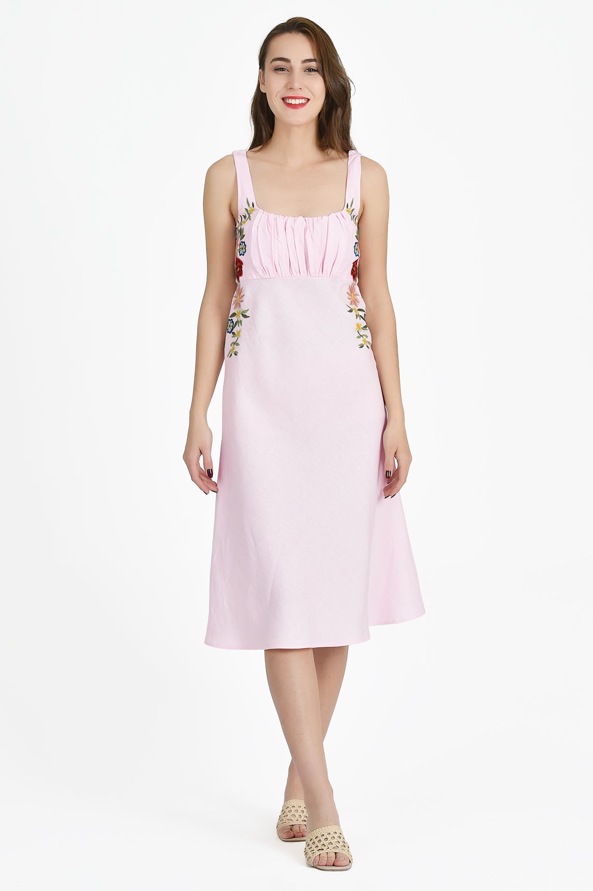 Margaret Dress in Light Pink
