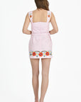 Back view Mersin Dress with Bow Belt
