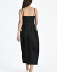 Back View of the Michou Dress in Black