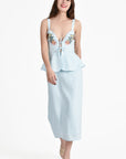 Mirelle Dress in Light Lagoon