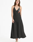 Ophelia Halter Dress In Black