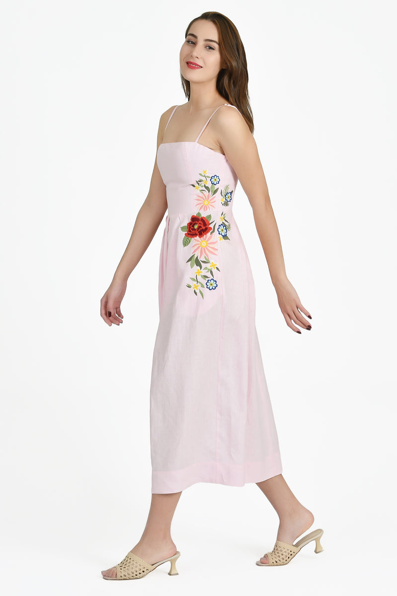 fanm mon pink dress GRETA DRESS