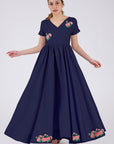 Artem Dress in Indigo Blue