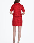 Fanm Mon Hilal Set in Boucle Cherry Back View