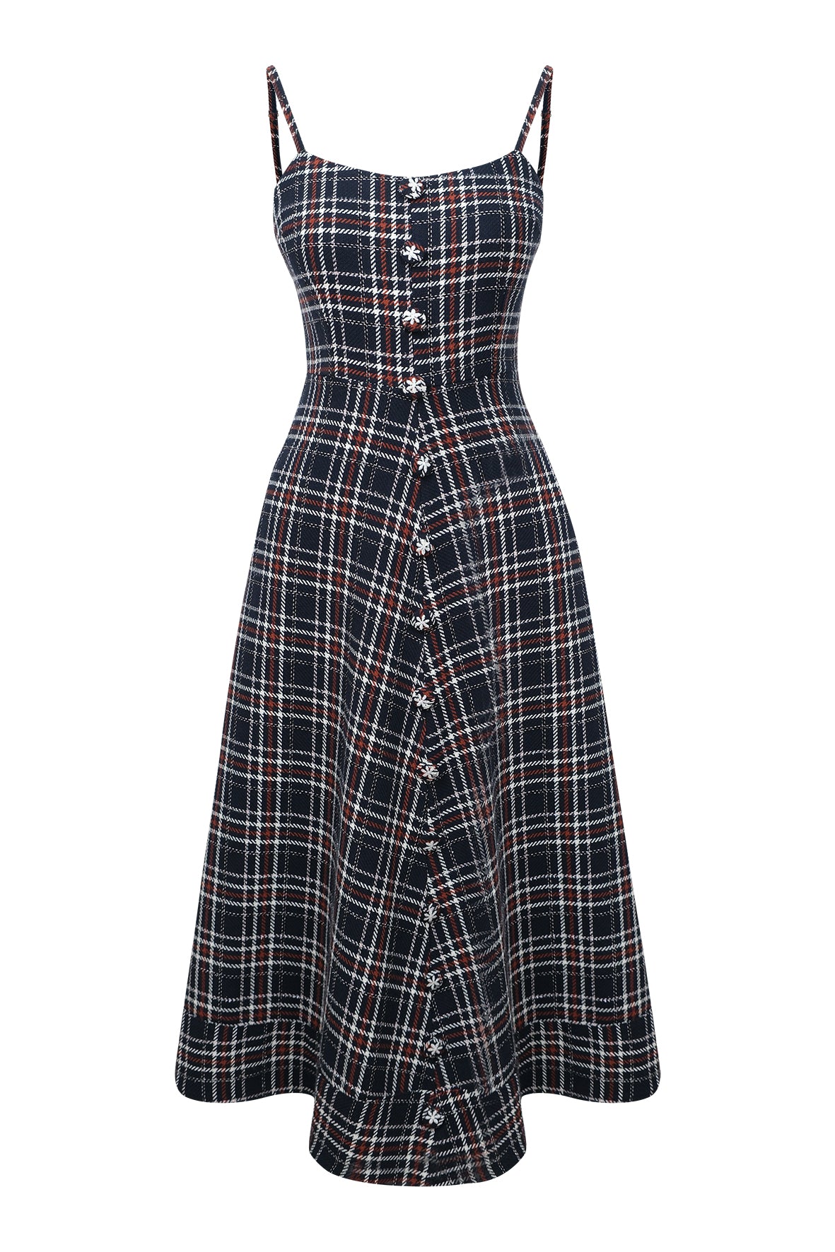 HURIYE BUTTON FRONT DRESS GHOST IMAGE ARRAY 2024