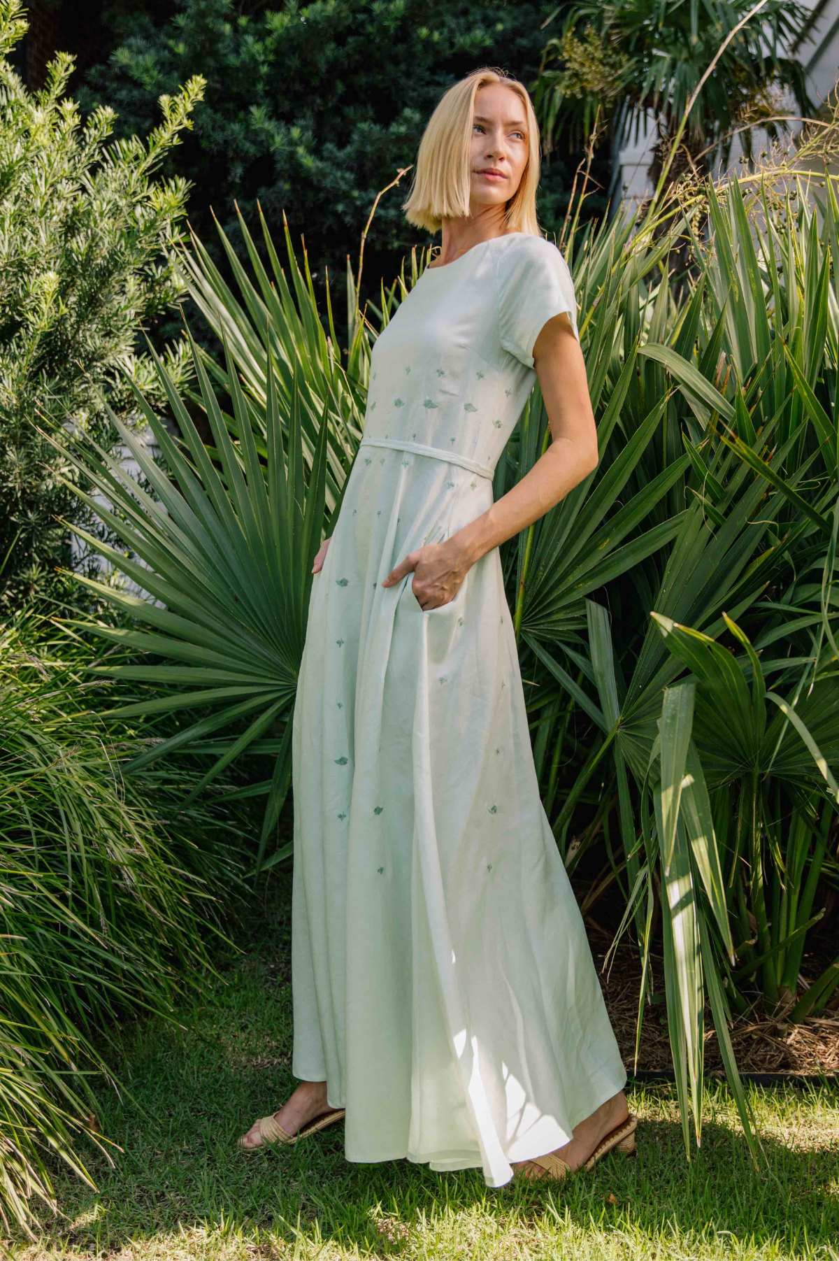 FANM MON | KELEBEK DRESS (Marassa Collection) XS / Light Lagoon FANM MON | KELEBEK DRESS (Marassa Collection) XS / Light Lagoon