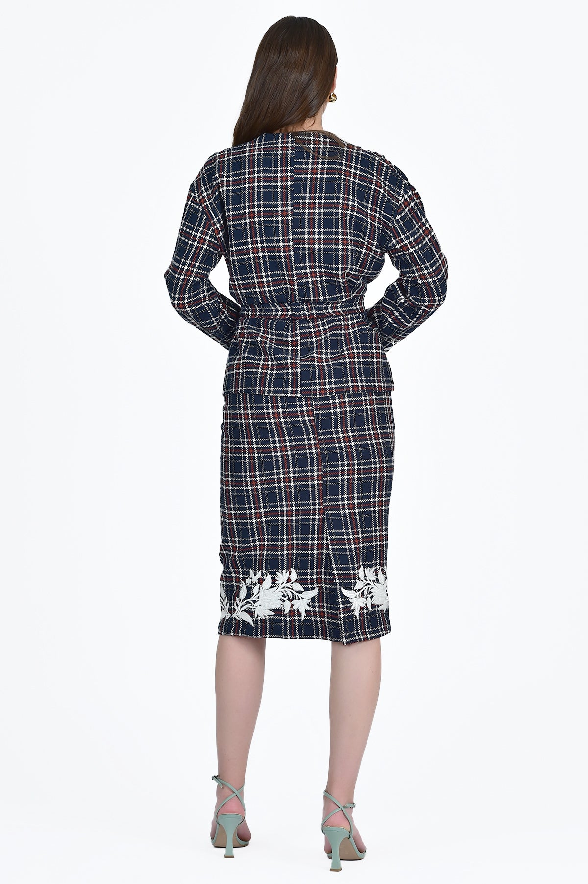 BACK VIEW OF THE MAYA SKIRT SET