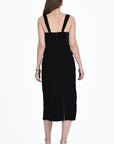 Meltem Velvet Dres Back View showcase back slit