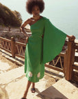 Narma Dress (Wanga Collection) LifeStyle Image in Kelly Green