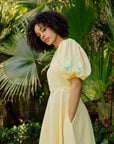 Fanm Mon Nazz Embroidered Puff Sleeve Detail
