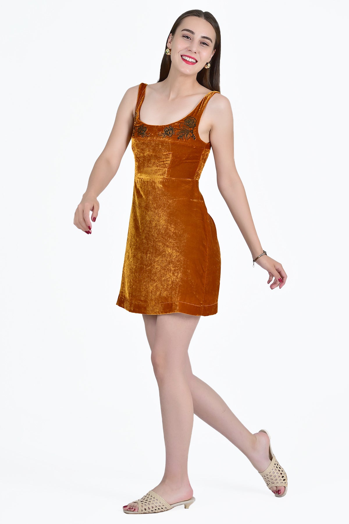 SIBEL MINI VELVET DRESS