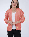 WINTER BLOOM YELLOW ROSE Cotton Cardigan