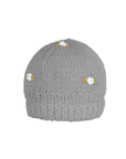 WINTER BLOOM WHITE ROSE Cotton Beanie Hat