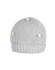 WINTER BLOOM WHITE ROSE Cotton Beanie Hat