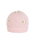 WINTER BLOOM WHITE ROSE Cotton Beanie Hat