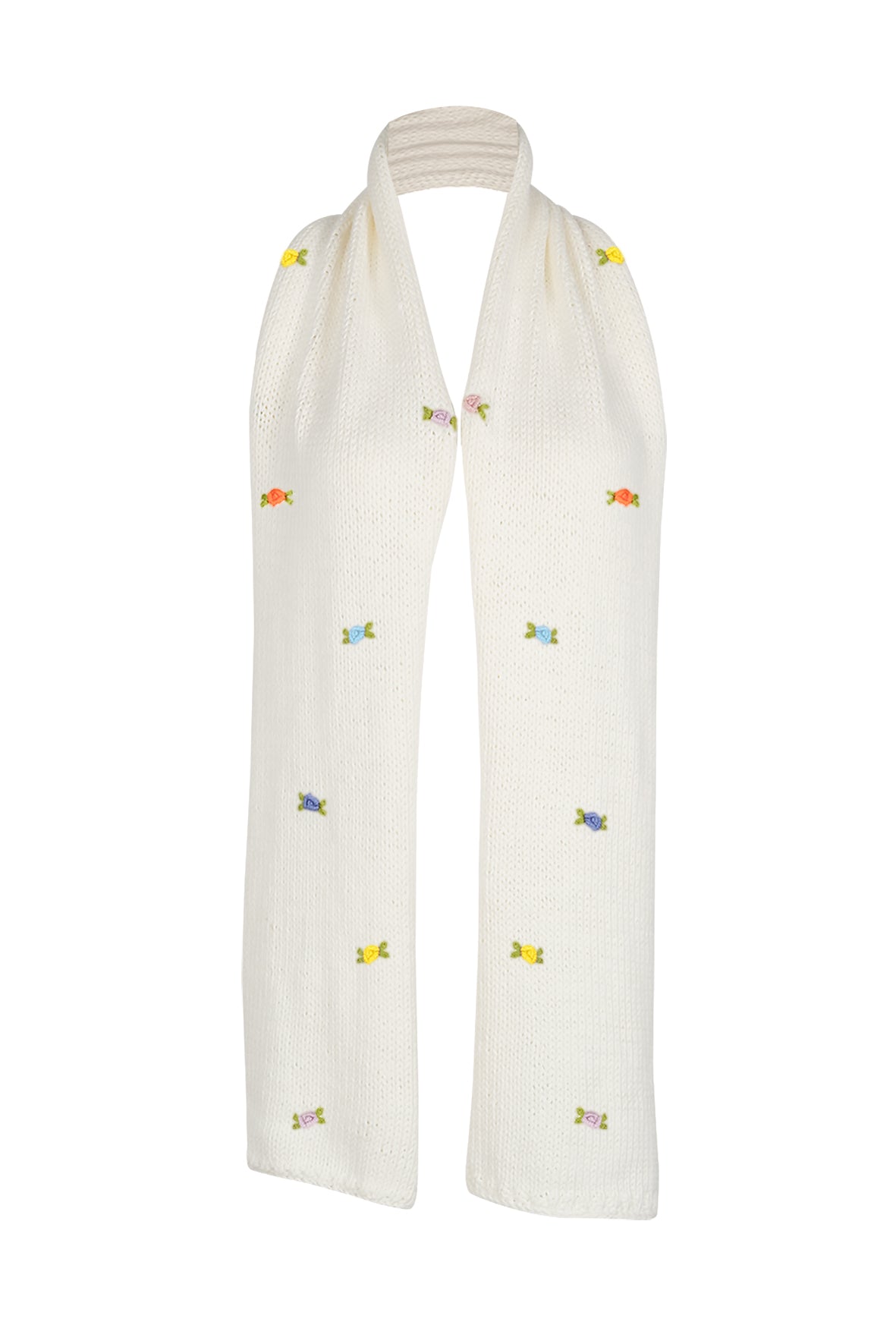 WILD FLOWERS ROSE BLOOM Cotton Scarf