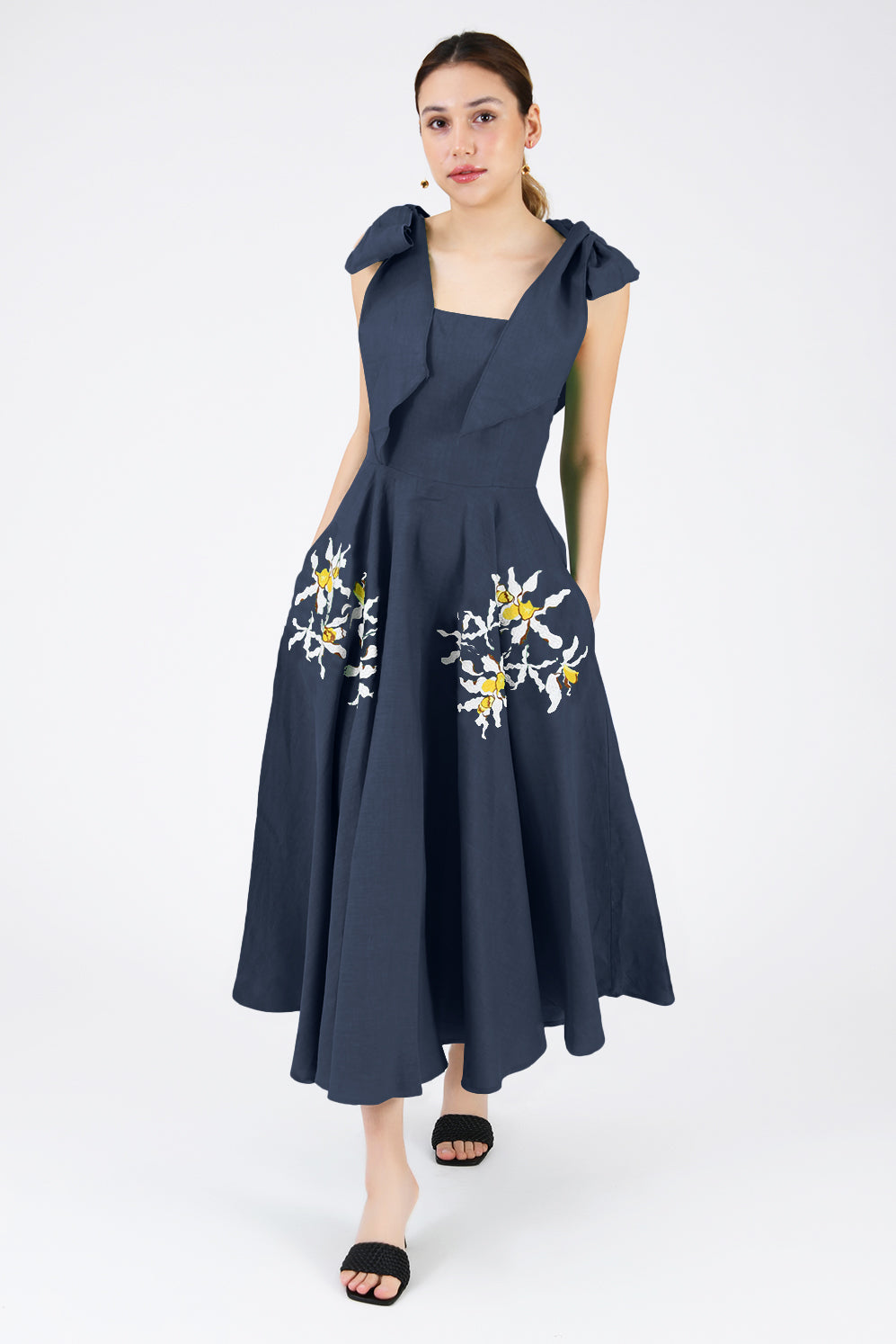 Nilen Dress (Wanga Collection) in Indigo Blue