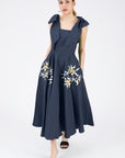 Nilen Dress (Wanga Collection) in Indigo Blue