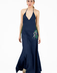 Victoria Maxi Dress From the Wanga Collection In Indigo Blue