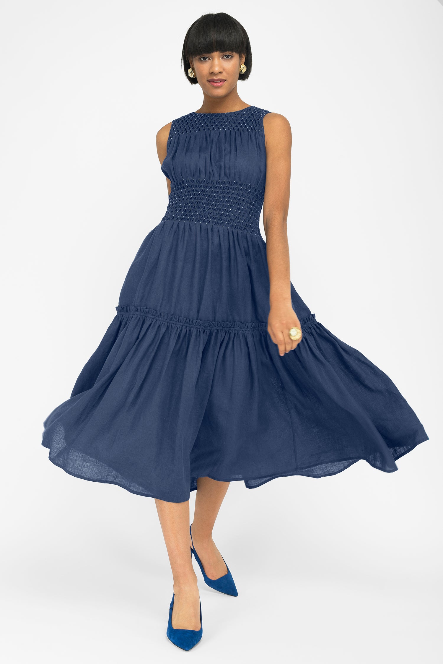 fanm mon blue dress MELISA DRESS