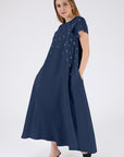 Valencia Dress in Indigo Blue by Fanm Mon